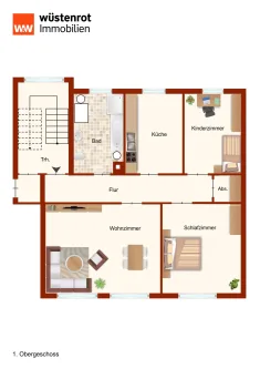 Grundriss - Wohnung kaufen in Marktoberdorf - Traumwohnung mit Gartenfläche und Garage in Marktoberdorf