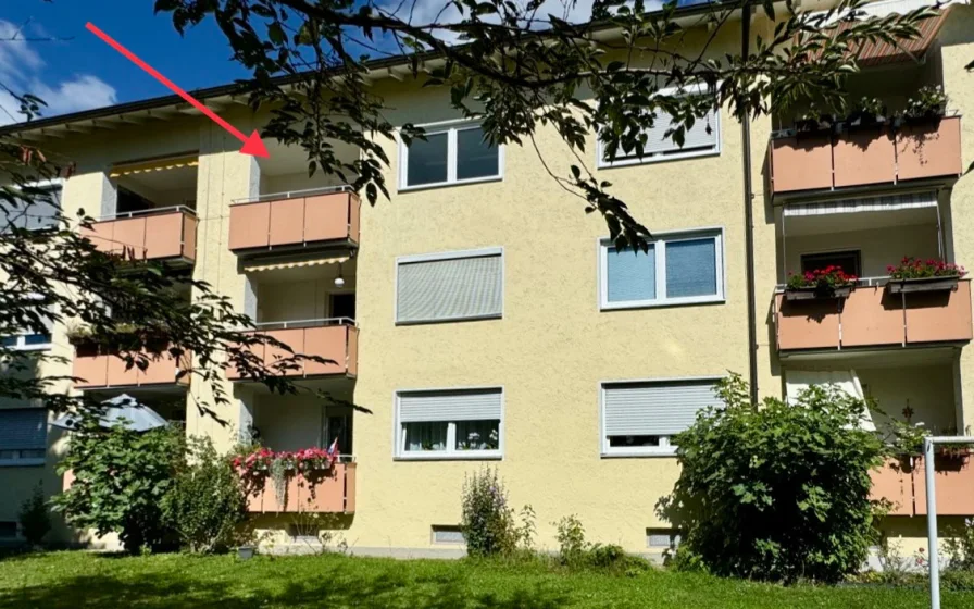 Ansicht Süd - Wohnung kaufen in Lindau (Bodensee) / Aeschach - Begehrte Lage, 3 Zimmer Wohnung mit Sonnenlogia