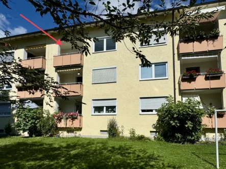 Ansicht Süd - Wohnung kaufen in Lindau (Bodensee) / Aeschach - Begehrte Lage, 3 Zimmer Wohnung mit Sonnenlogia