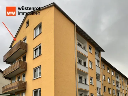 Aussenansicht IMG_2747 - Wohnung kaufen in Biberach an der Riß - Traumhafte 4-Zimmer-Dachgeschosswohnung mit Aussichtsbalkon