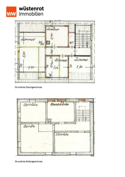 Dachgeschoss + Kellergeschoss