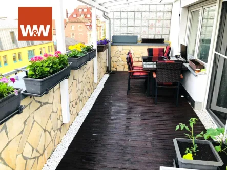 Terrasse 1 - Wohnung kaufen in Nürnberg - Nürnberg / Galgenhof -Penthouse- Wohnung mit Dachterrasse