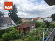 weitläufiger Blick vom Balkon im EG Hochpaterre