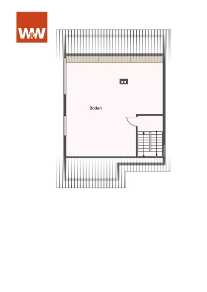 Ausbaureserve im DG vorbereitet für eine weitere Wohnung im Haus