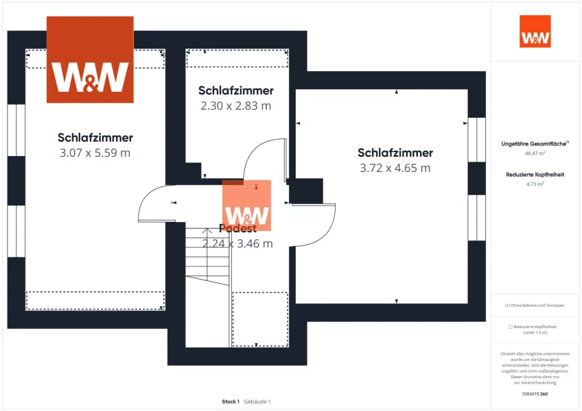 Grundriss Dachgeschoss