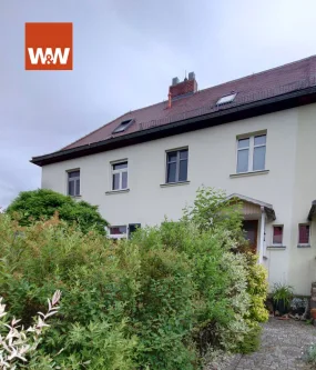 Ansicht Objekt - Haus kaufen in Radeberg - Reihnmittelhaus - bezugsfertig, mit individuellem Grundriss