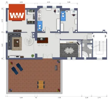 Obergeschoss -links - Wohnung mieten in Ottendorf-Okrilla - Wohnen wie im Haus  - Großzügige 4,5-Raumwohnung mit XXL Dachterrasse & Doppelgarage, im Norden von Dresden