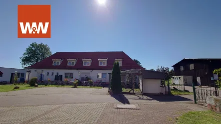 Blick auf das Hotel - Gastgewerbe/Hotel kaufen in Meißen - Landhotel am Stadtrand von Meißen - Sachsen - mit Erweiterungspotenzial und Wachstumschancen