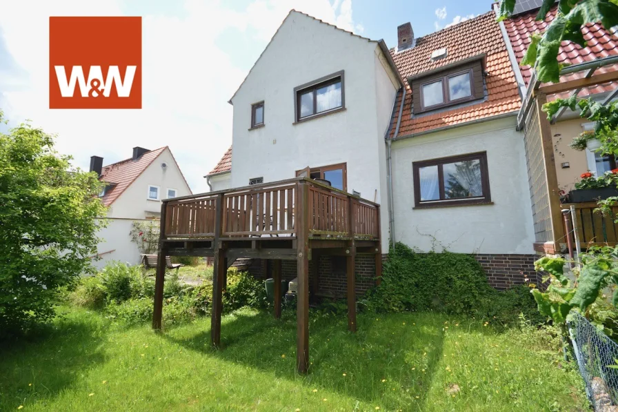 DHH in Kirchditmold - Haus kaufen in Kassel - +++ Renovierungsbedürftige DHH mit Garage in  guter Lage Kirchditmold / Harleshausen +++