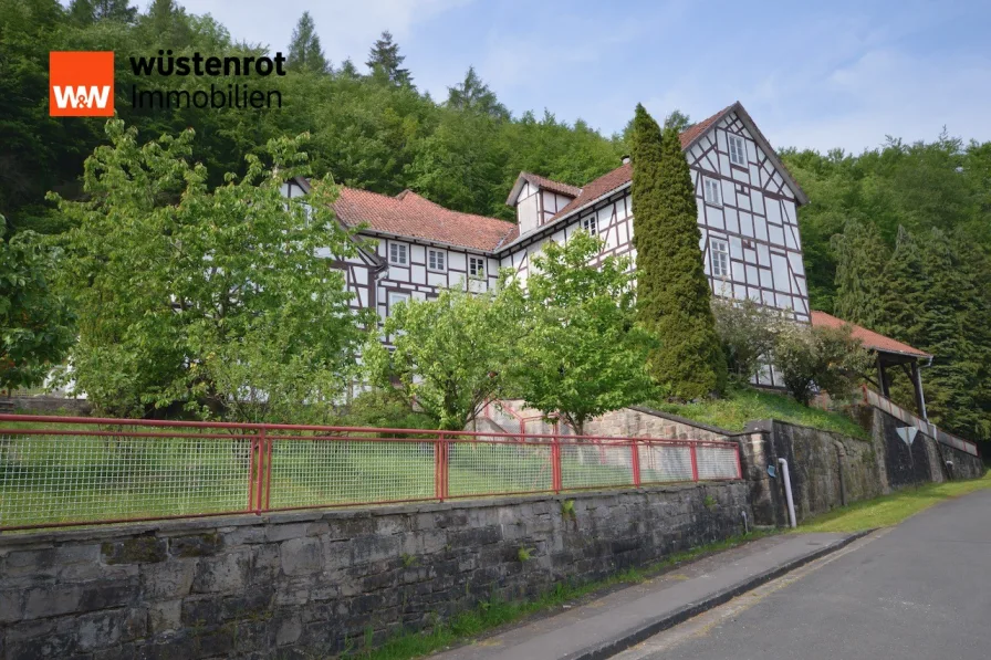 Idyllische Landschaft - Haus kaufen in Wesertal - +++ Historisches Mühlenanwesen in malerischer Landschaft +++