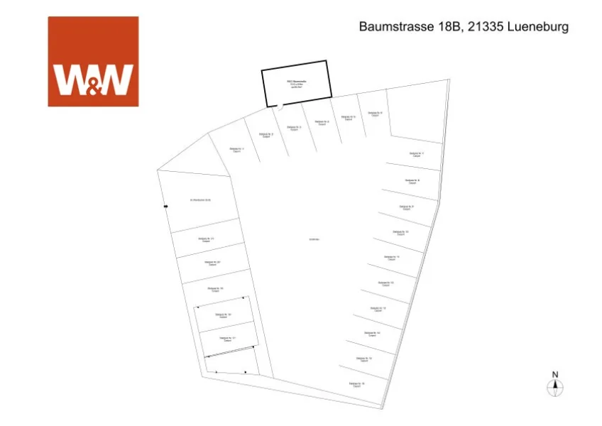 Grundriss Stellplatzfläche Innenhof