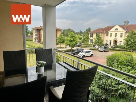 Balkon Ausblick vom Balkon Richtung Süden - Wohnung mieten in Adendorf - Großzügiger Wohntraum am Golfplatz Adendorf