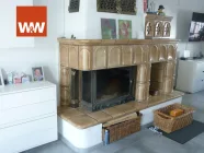 Kamin im Wohnzimmer