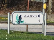 Lage an der Veloroute, ideal für Fahrradtouren