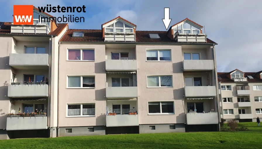 5 - Wohnung kaufen in Hameln - Zwei-Zimmer-Eigentumswohnung mit Balkon in Hamelns Nordstadt!