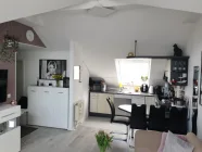 Wohnzimmer Blick Küche