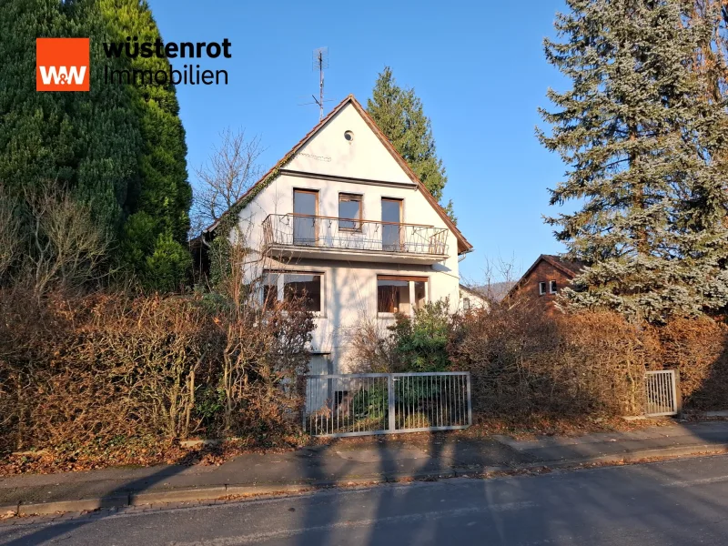 Aussenansicht - Haus kaufen in Bad Pyrmont - Einfamilienhaus. Freistehend. Renovierungsbedürftig. In Bad Pyrmont. * 360°-Tour * Video