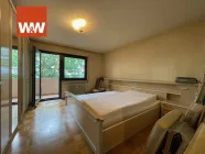 Schlafzimmer mit Balkon