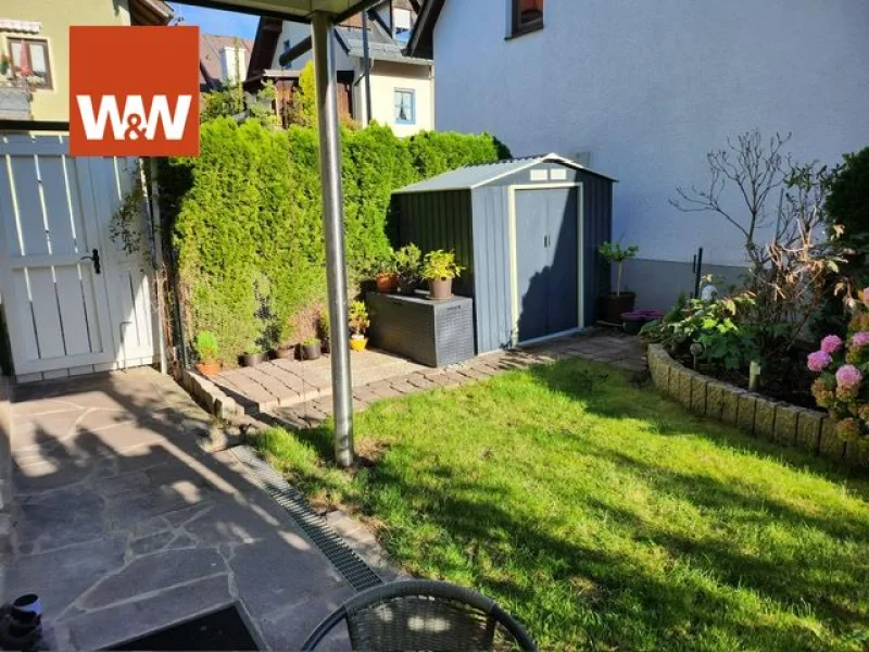 Gartenansicht 3 - Wohnung kaufen in Miesbach - Fast neue 4 Zi.-EG-Wohnung mit eigenem Eingang! Zentrumsnah!