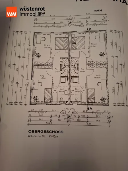 Grundriss Obergeschoss