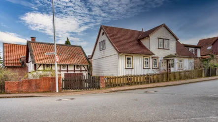 Ansicht - Haus kaufen in Bad Harzburg - Fachwerkhaus in Bündheim