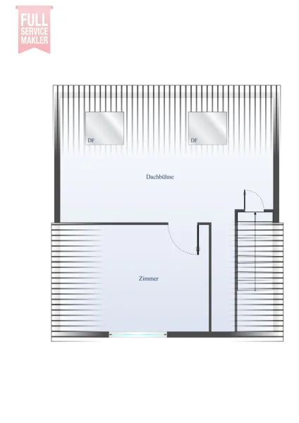 Skizzierter Grundriss DG