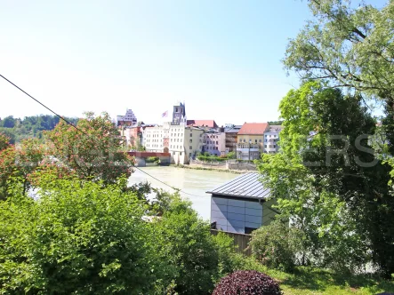 Wunderschöner Blick auf die Stadt und Inn - Haus kaufen in Wasserburg am Inn - Zauberhaftes Denkmal mit beeindruckendem Stadtblick und historischem Kellergewölbe