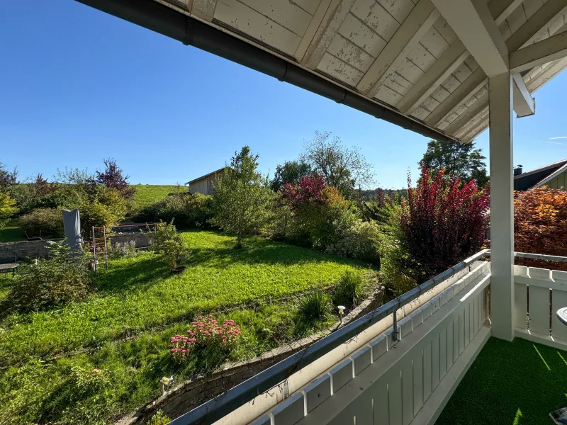 Ausblick vom Balkon - Wohnung kaufen in Scheidegg - RESERVIERT! Großzügige und helle 5 Zimmer Wohnung nahe Scheidegg