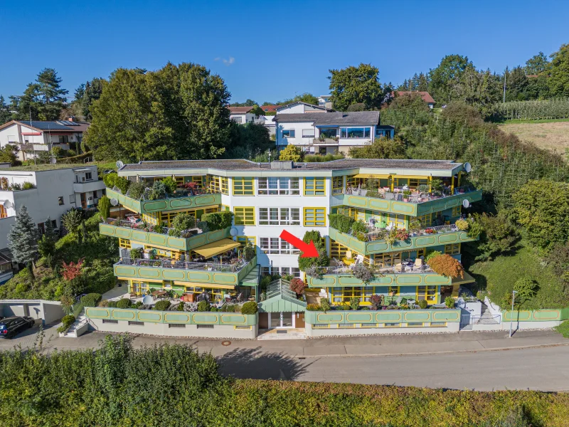 Außenansicht - Wohnung kaufen in Tettnang - Großzügige Wohnung mit Terrasse und traumhaftem Weitblick