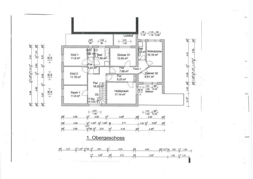 Grundriss 1 OG