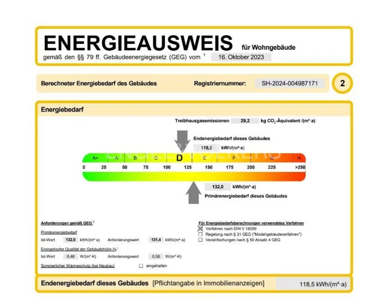 Energiebedarfsausweis