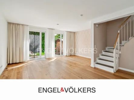 Titel mit Logo_Hintergrundbild - Haus kaufen in Hamburg - Modernes Endreihenhaus mit Garten und Dachterrasse