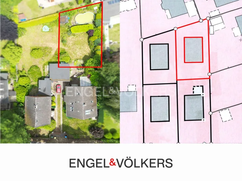 Hinten rechts - Grundstück kaufen in Norderstedt - Attraktives Baugrundstück für ein Einfamilienhaus in 2. Reihe