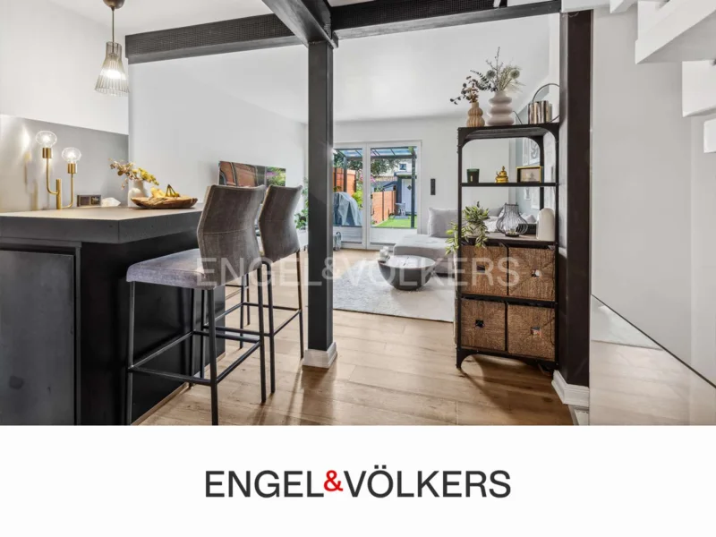 Titel mit Logo_Hintergrundbild - Haus kaufen in Norderstedt - Top renoviertes Reihenhaus in Garstedt