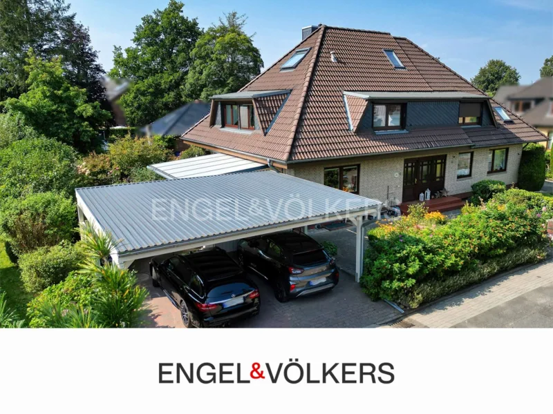 Titel mit Logo_Hintergrundbild - Haus kaufen in Tangstedt - 2/3 Doppelhaus in Sackgassen-Lage von Tangstedt