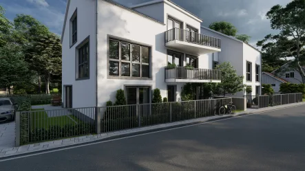 Balkon Dachgeschoss Südseite - Visualisierung, Abweichungen möglich - Wohnung kaufen in Pentling - Individuelles Neubauprojekt in TOP-Lage