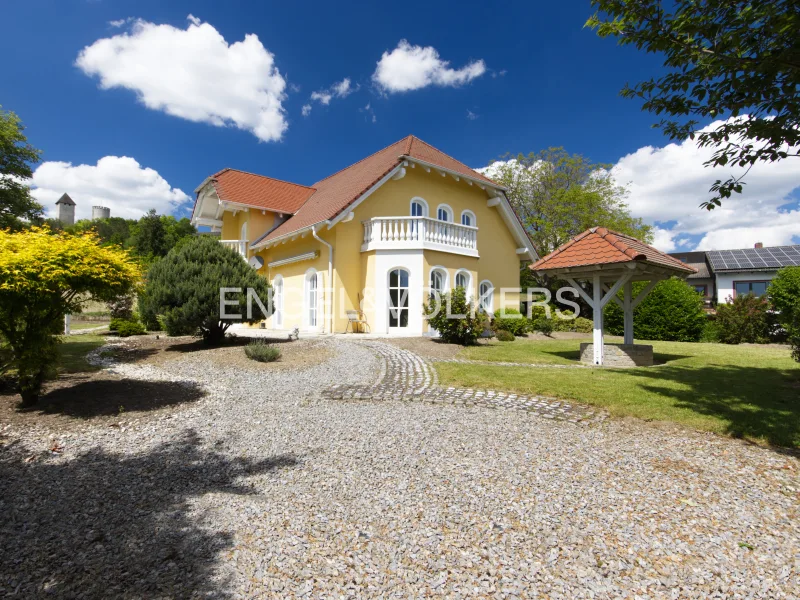 Hausansicht - Haus kaufen in Burglengenfeld - Architektenhaus mit parkähnlichem Garten