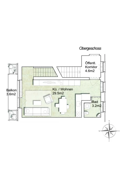 Obergeschoss - WE 3