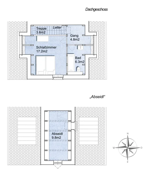 Dachgeschoss und "Abseidl" - WE 4 - DHH