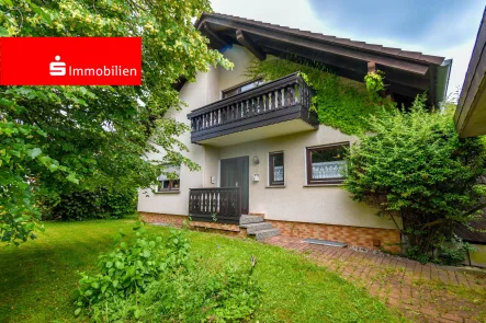 Vorderansicht - Haus kaufen in Dornburg - Einfamilienwohnhaus mit tollem Grundstück und Doppelgarage in Dornburg-Frickhofen