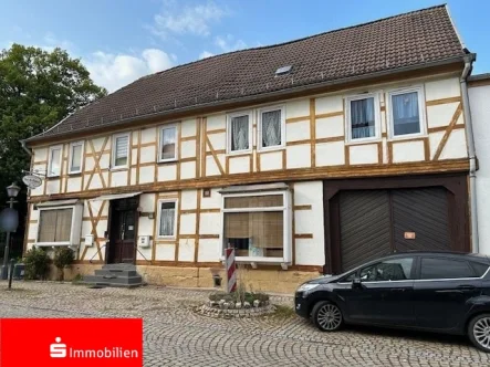 Straßenansicht - Haus kaufen in Heringen - Wohn- und Geschäftshaus in Heringen