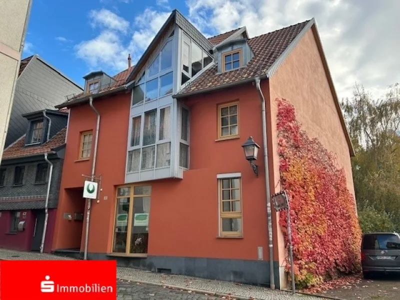 Straßenansicht - Zinshaus/Renditeobjekt kaufen in Nordhausen - Wohn- und Geschäftshaus im Zentrum der historischen Altstadt 