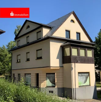 Ansicht SüdOst - Büro/Praxis kaufen in Hirschberg - Gepflegtes Wohn- und Geschäftshaus in zentraler Lage von Hirschberg!