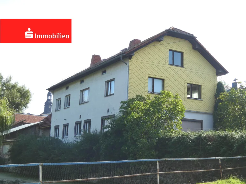 Ansicht - Haus kaufen in Volkmannsdorf - Einfamilienhaus mit ländlichem Flair + Feld und Wald!