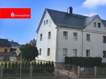 Ansicht - Haus kaufen in Schleiz - Familienfreundliches Wohnen - Doppelhaushälfte mit Garage in zentraler Schleizer Stadtlage! 