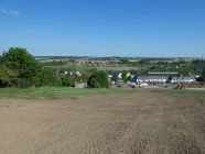 Panoramablick Richtung Siedlung, Görkwitzer Unterweg, Birkenweg