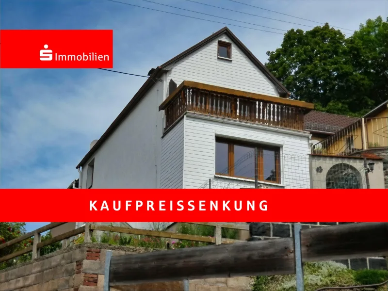 Ansicht - Haus kaufen in Schleiz - Einfamilienhaus in Schleiz - OT Oschitz  in ruhiger Hanglage! 