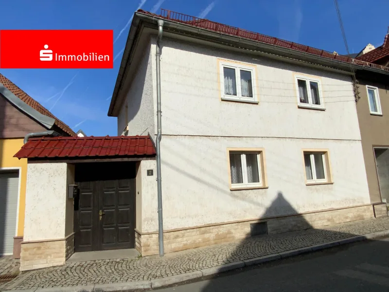Vorderansicht - Haus kaufen in Ranis - Stadthaus mit Gewölbekeller und Nebengelass