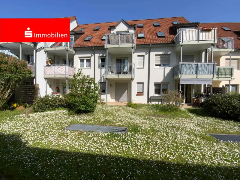 Rückansicht - Wohnung kaufen in Rudolstadt - 1-Raum-Eigentumswohnung mit Terrasse und TG-Stellplatz