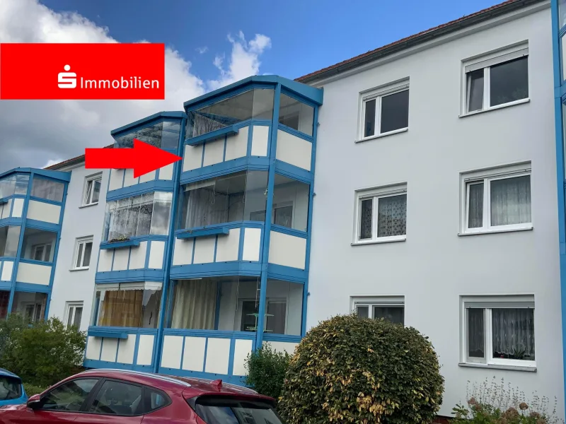 Rückansicht - Wohnung kaufen in Rudolstadt - Eigennutzer aufgepasst!  3-Raum-ETW mit Wintergarten